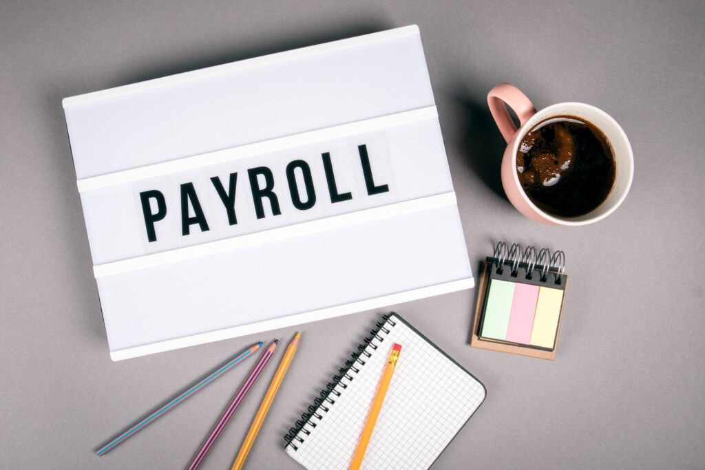 layout of work items on how to handle payroll